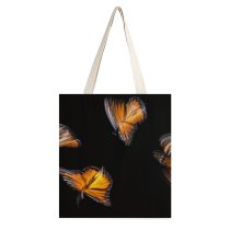 yanfind Great Martin Canvas Tote Bag Double Butterfly Pismo Beach United States HQ Apidae Bee Insect Invertebrate Hornet Andrena white-style1 38×41cm