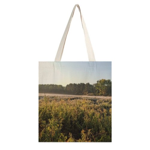 yanfind Great Martin Canvas Tote Bag Double Field Grassland Outdoors Countryside Farm Rural Meadow Plant Vegetation Land Grass Tree white-style1 38×41cm