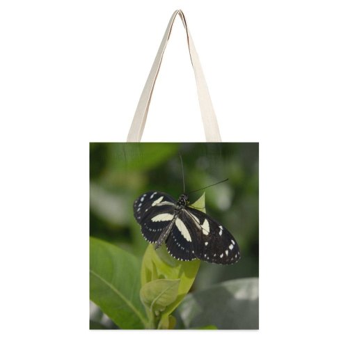 yanfind Great Martin Canvas Tote Bag Double Butterfly Insect Invertebrate Bee Honey FALSE Zebra Longwing Stock white-style1 38×41cm