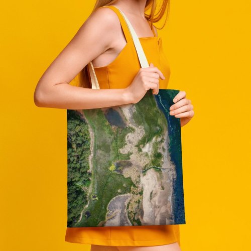 yanfind Great Martin Canvas Tote Bag Double Massachusetts United States Aerial From Above Coast Coastal Shore Forest Sea white-style1 38×41cm