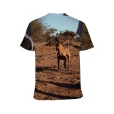 yanfind Adult Full Print T-shirts (men And Women) Active Anonymous Casual Crop Daytime Desert Dog Dry Energy Time Friend