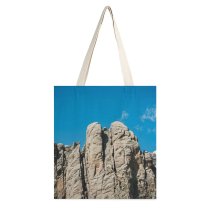 yanfind Great Martin Canvas Tote Bag Double Cliff Outdoors Rock Range Peak Ocean Sea white-style1 38×41cm