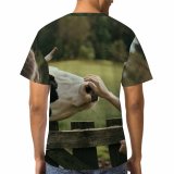 yanfind Adult Full Print T-shirts (men And Women) Agriculture Beef Bovine Bull Cattle Countryside Cow Face Dairy Farm Farming Female