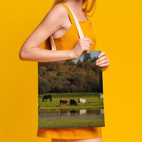 yanfind Great Martin Canvas Tote Bag Double Cattle Cow Field Grassland Outdoors Countryside Farm Grazing Meadow Pasture Ranch Rural white-style1 38×41cm