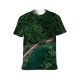 yanfind Adult Full Print T-shirts (men And Women) Amazing Aqua Azure Bay Breathtaking Calm Coast Daylight Foliage Forest From Above
