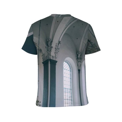 yanfind Adult Full Print T-shirts (men And Women) Aged Arch Arched Architecture Attract Baroque Basilica Belief Building Cathedral Catholic Ceiling