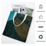 yanfind Great Martin Canvas Tote Bag Double Cliff Outdoors Promontory Range Plant Tree Abies Fir Plateau Peak Mesa white-style1 38×41cm