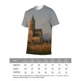 yanfind Adult Full Print T-shirts (men And Women) Ancient Attract Belief Believe Sky Building Castle Catholic Church Classic Construction Countryside