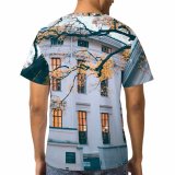 yanfind Adult Full Print T-shirts (men And Women) Aged Architecture Art Autumn Branch Building Bust City Daytime Entrance Exterior Facade