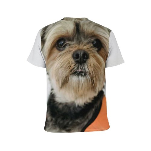 yanfind Adult Full Print T-shirts (men And Women) Adorable Charming Chordate Concept Space Cute Dog Fluffy Friendly Fur Gentle Intelligent