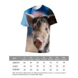 yanfind Adult Full Print T-shirts (men And Women) Adorable Agriculture Baby Calm Countryside Creature Cute Domesticated Enclosure Farm Farming