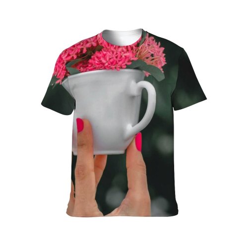 yanfind Adult Full Print T-shirts (men And Women) Anonymous Aroma Aromatic Art Bloom Botanic Botany Bouquet Ceramic Colorful Crop
