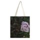 yanfind Great Martin Canvas Tote Bag Double Flower Plant Rose Geranium Pollen Grey Stock white-style1 38×41cm