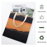 yanfind Great Martin Canvas Tote Bag Double Dusk Outdoors Sky Sunset Range Dawn Sunrise Spain Dreamy Clear Outlines white-style1 38×41cm