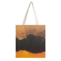 yanfind Great Martin Canvas Tote Bag Double Cloud Sky Sunrise Sunset Mountains Bielawa Poland Dawn Dusk Outdoors white-style1 38×41cm