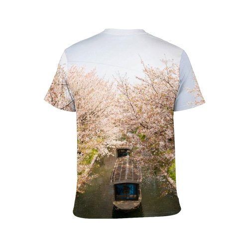 yanfind Adult Full Print T-shirts (men And Women) Aged Aroma Beauty Bloom Boat Botany Branch Canal Channel Cherry City