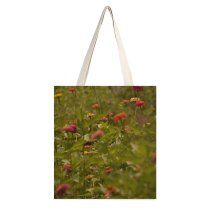 yanfind Great Martin Canvas Tote Bag Double Field Grassland Outdoors Countryside Farm Rural Plant Meadow Flower Geranium Petal white-style1 38×41cm