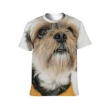 yanfind Adult Full Print T-shirts (men And Women) Adorable Button Charming Chordate Cloth Colorful Concept Contemplate Contemplative Contemporary Cute Dog