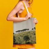 yanfind Great Martin Canvas Tote Bag Double Field Grassland Outdoors Countryside Savanna Marina Del Circeo Felice Province Latina white-style1 38×41cm