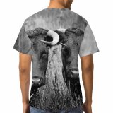 yanfind Adult Full Print T-shirts (men And Women) Agriculture Cattle Country Countryside Cows Eyelashes Eyes Faces Farm Farmland Field Fur