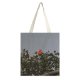 yanfind Great Martin Canvas Tote Bag Double Flower Plant Rose Grey white-style1 38×41cm