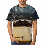 yanfind Adult Full Print T-shirts (men And Women) Adventure Aged Auto Automotive Cabriolet Car Colorful Convertible Space Drive Explore Freedom