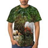 yanfind Adult Full Print T-shirts (men And Women) Adorable Avian Beak Bird Watching Calm Creature Cute Daylight Ecosystem Feather