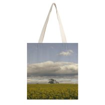 yanfind Great Martin Canvas Tote Bag Double Field Grassland Outdoors Farm Countryside Meadow Rural Vic Australia Sky Landscape white-style1 38×41cm