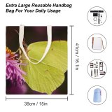 yanfind Great Martin Canvas Tote Bag Double Butterfly Insect Invertebrate Public Domain white-style1 38×41cm