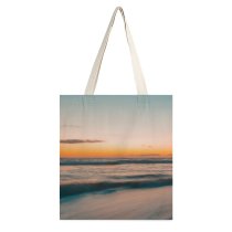 yanfind Great Martin Canvas Tote Bag Double Coast Ocean Sea Beach Sky Sunrise Sunset Santa Monica United States Outdoors white-style1 38×41cm