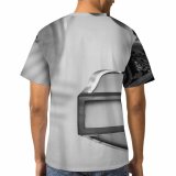 yanfind Adult Full Print T-shirts (men And Women) Aged Architecture Building Bw Cement Chandelier City Classic Construction Decor