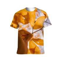 yanfind Adult Full Print T-shirts (men And Women) Anonymous Autumn Blurred Branch Countryside Crop Deciduous Delicate Detail Faceless Fall Flora