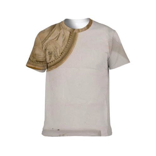 yanfind Adult Full Print T-shirts (men And Women) Ancient Art Bas Relief Carved Decor Figure Graven Marble Nobody Rusty Sculpture