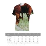 yanfind Adult Full Print T-shirts (men And Women) Agricultural Land Agriculture Beef Cattle Cow Bull Countryside Eat Eating Farm Farming