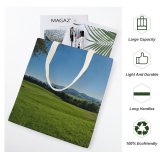 yanfind Great Martin Canvas Tote Bag Double Field Outdoors Grassland Countryside Farm Rural Grass Plant Meadow Sankt Meinrad Einsiedeln white-style1 38×41cm
