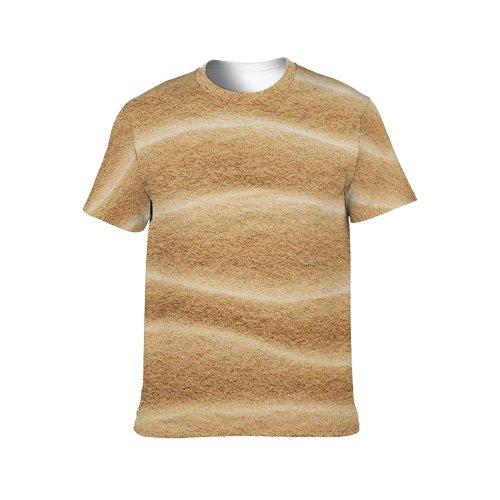 yanfind Adult Full Print T-shirts (men And Women) Adventure Amazing Beautiful Beauty Breathtaking Calm Curve Dawn Desert Destination Dry Dune