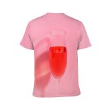 yanfind Adult Full Print T-shirts (men And Women) Alcohol Party Cocktail Glass Luxury Wine Champagne Birthday Romance Still