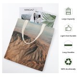 yanfind Great Martin Canvas Tote Bag Double Canyon Outdoors Valley Soil Desert Landscape Sky Hills Flying Nevada white-style1 38×41cm