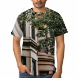 yanfind Adult Full Print T-shirts (men And Women) Accommodation Aged Architecture Area Building Calm City Condominium Construction Daylight Daytime