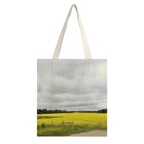 yanfind Great Martin Canvas Tote Bag Double Field Grassland Outdoors Countryside Farm Rural Meadow Pasture Public Domain white-style1 38×41cm