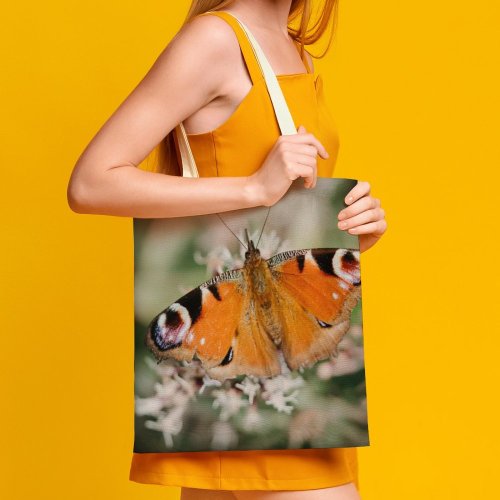 yanfind Great Martin Canvas Tote Bag Double Butterfly Insect Invertebrate Floral Zoty Potok Poland Wing Flower European Aglais white-style1 38×41cm