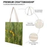 yanfind Great Martin Canvas Tote Bag Double Field Grassland Outdoors Grass Plant Countryside Farm Rural Meadow Bee Honey Insect white-style1 38×41cm