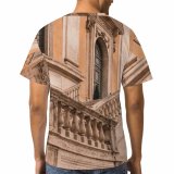 yanfind Adult Full Print T-shirts (men And Women) Aged Arched Architecture Attract Building Carve City Classic Construction Decoration Design