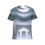 yanfind Adult Full Print T-shirts (men And Women) Aged Applied Arch Architecture Art Balcony Budapest Building Classic Column Decor