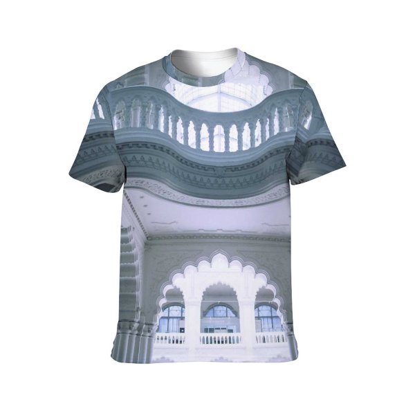 yanfind Adult Full Print T-shirts (men And Women) Aged Applied Arch Architecture Art Balcony Budapest Building Classic Column Decor