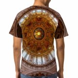 yanfind Adult Full Print T-shirts (men And Women) Ancient Architecture Art Cathedral Ceiling Church Decoration Design Dome Gold Historical Interior