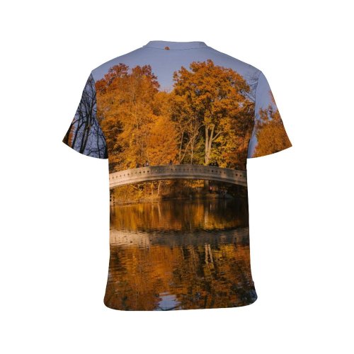 yanfind Adult Full Print T-shirts (men And Women) Aged America Architecture Autumn Sky Bow Calm Central Park City