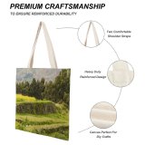 yanfind Great Martin Canvas Tote Bag Double Field Grassland Outdoors Scenery Plant Perú Tree Countryside Grass Farm Meadow Rural white-style1 38×41cm