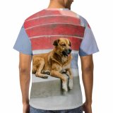 yanfind Adult Full Print T-shirts (men And Women) Adorable Alone Blurred Calm Colorful Creature Curious Cute Dog Enjoy Exterior