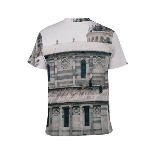 yanfind Adult Full Print T-shirts (men And Women) Aged Architecture Attract Balcony Building Carve Cathedral Catholic Church Classic Construction
